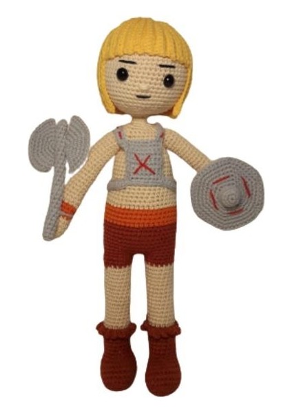 He-Man Amigurumi Organik Oyuncak