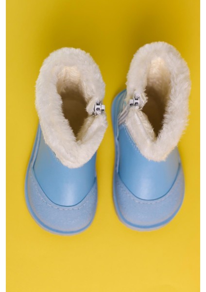 Elea Mavi Çizgi Karakter Baskılı Içi Kürklü Bebe Bot fırsatları