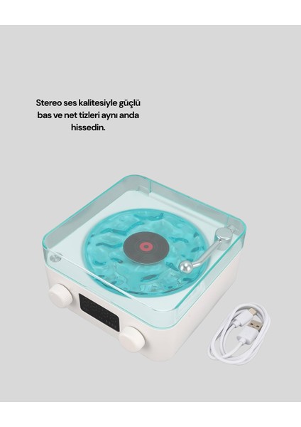 Stereo Sesli Gece Lambalı Bluetooth Hoparlör – Şık Vintage Tasarım fırsatları