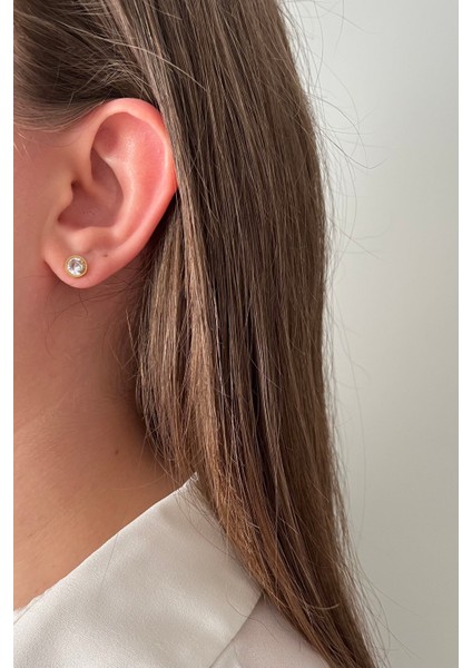 Modern Katmanlı Paslanmaz Çelik Küpe Seti - Yıldız, Taş ve Halka Kombini