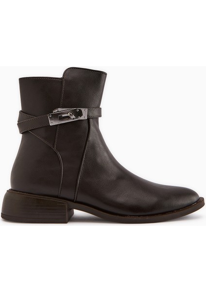 Tinna Kahve Tokalı Kadın Bot