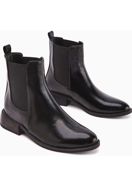 Juta Siyah Lastikli Çekme Kadın Bot fiyatları