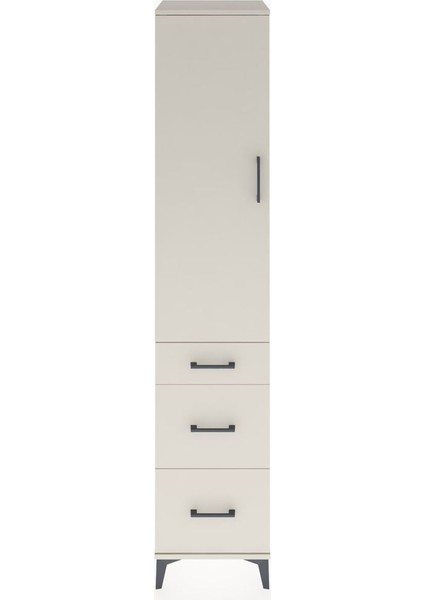 Hyperion Dolap 2 Raflı 3 Çekmeceli Tek Askılı 44X44X221 Aytaşı-Aytaşı