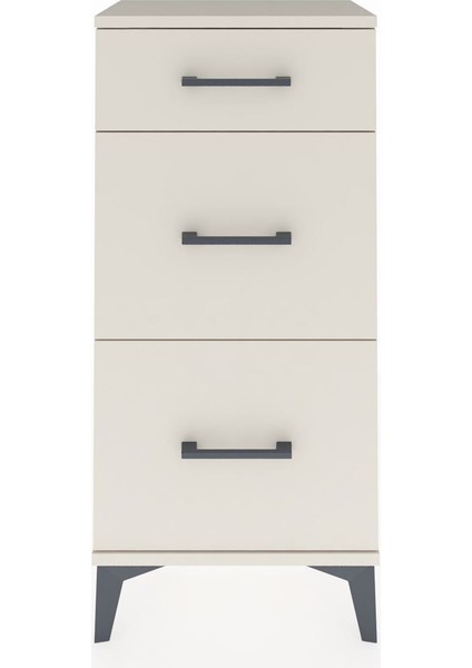 Arges Komodin 3 Çekmeceli 44X30X96 Aytaşı-Aytaşı