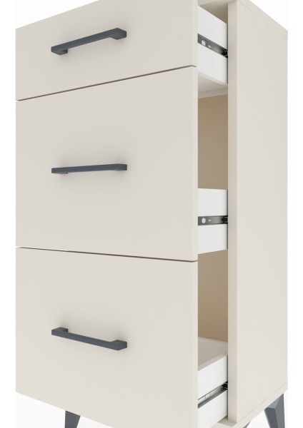 Arges Komodin 3 Çekmeceli 44X30X96 Aytaşı-Aytaşı indirimleri