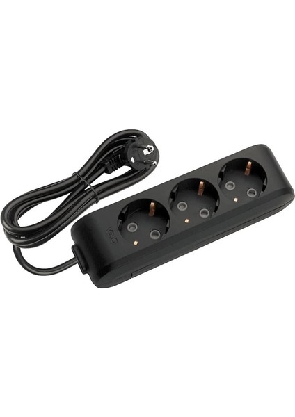 Multi-Let Üçlü Priz Topraklı Kablolu Çocuk Korumalı 3 mt