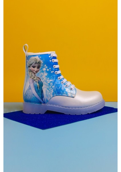 Fida Sedef Çizgi Karakter Baskılı Bağcıklı Işıklı Çocuk Bot