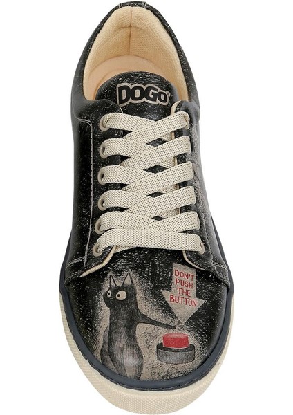 Kadın Vegan Deri Siyah Sneakers - Agent Of Chaos Tasarım indirimleri