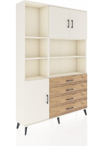 Arges Dolap 8 Raflı 4 Çekmeceli 3 Kapaklı 132X30X195 Aytaşı-Aytaşı/çam fiyatları