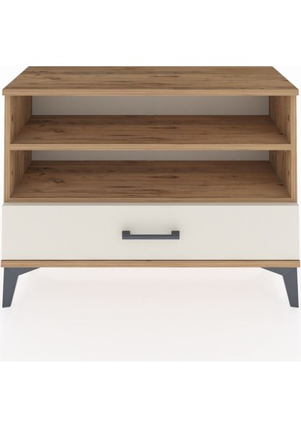 Arges Şifonyer 2 Raflı Tek Çekmeceli 88X30X64 Çam-Aytaşı