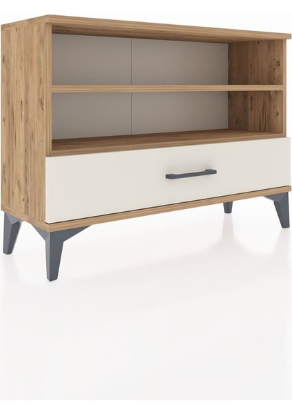 Arges Şifonyer 2 Raflı Tek Çekmeceli 88X30X64 Çam-Aytaşı fiyatları