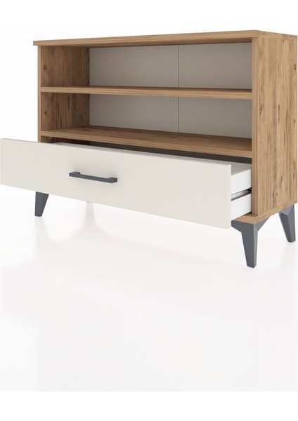 Arges Şifonyer 2 Raflı Tek Çekmeceli 88X30X64 Çam-Aytaşı fırsatları