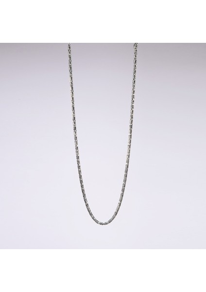 120 Mikron Oksitli Yuvarlak Kral Gümüş Zincir indirimleri