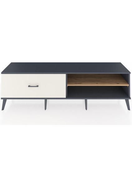 Hyperion Tv Ünitesi Tek Raflı Tek Çekmeceli 176X44X51 Antrasit-Çam/aytaşı
