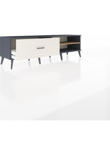 Hyperion Tv Ünitesi Tek Raflı Tek Çekmeceli 176X44X51 Antrasit-Çam/aytaşı indirimleri