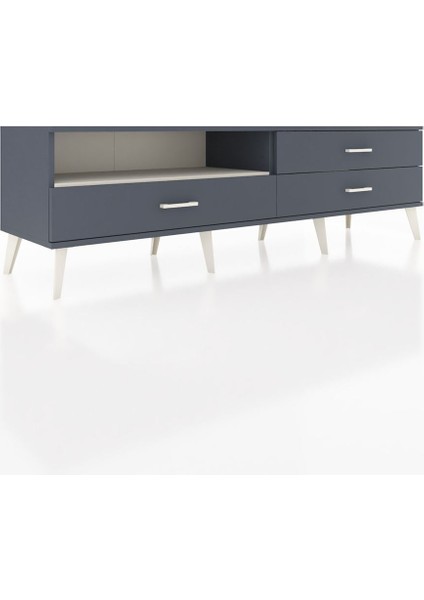 Hyperion Tv Ünitesi Tek Raflı 3 Çekmeceli 176X44X51 Antrasit-Aytaşı/antrasit fiyatları