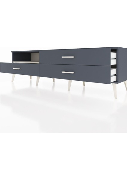 Hyperion Tv Ünitesi Tek Raflı 3 Çekmeceli 176X44X51 Antrasit-Aytaşı/antrasit fırsatları