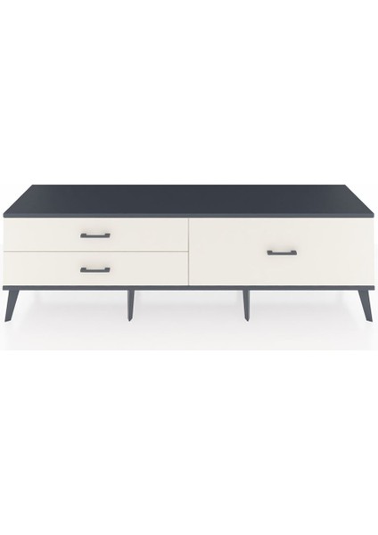 Hyperion Tv Ünitesi 3 Çekmeceli 176X44X51 Aytaşı-Antrasit/aytaşı