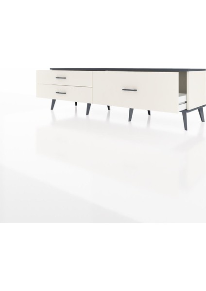 Hyperion Tv Ünitesi 3 Çekmeceli 176X44X51 Aytaşı-Antrasit/aytaşı modelleri