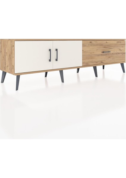 Hyperion Tv Ünitesi Tek Raflı Tek Çekmeceli 2 Kapaklı 176X44X51 Çam-Aytaşı/çam fiyatları