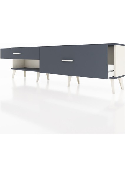 Arges Tv Ünitesi 2 Çekmeceli 176X30X51 Aytaşı-Antrasit/antrasit fırsatları