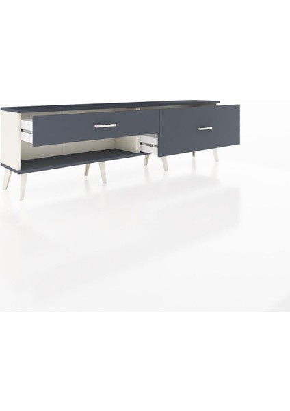 Arges Tv Ünitesi 2 Çekmeceli 176X30X51 Aytaşı-Antrasit/antrasit indirimleri