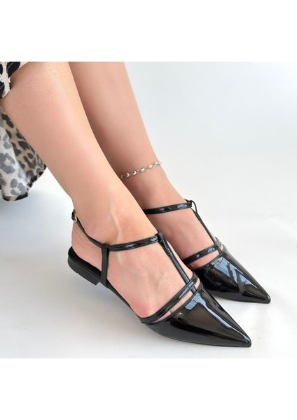 Canca Siyah Rugan Babet Ayakkabı - Lisinya fırsatları