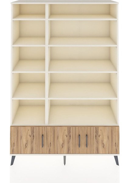 Hyperion Dolap 10 Raflı 3 Kapaklı 132X44X195 Aytaşı-Çam/aytaşı