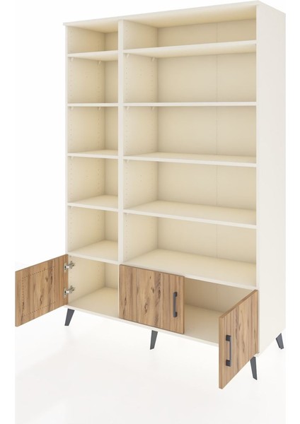 Hyperion Dolap 10 Raflı 3 Kapaklı 132X44X195 Aytaşı-Çam/aytaşı modelleri