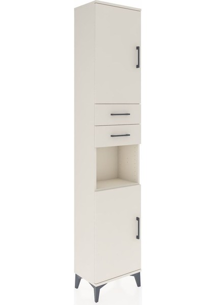 Arges Dolap 4 Raflı 2 Çekmeceli 2 Kapaklı 44X30X221 Aytaşı-Aytaşı fiyatları