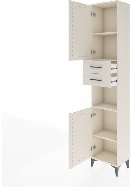 Arges Dolap 4 Raflı 2 Çekmeceli 2 Kapaklı 44X30X221 Aytaşı-Aytaşı fırsatları