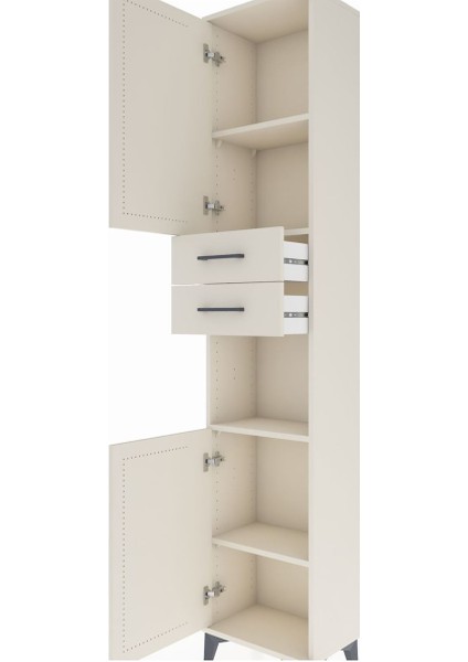 Arges Dolap 4 Raflı 2 Çekmeceli 2 Kapaklı 44X30X221 Aytaşı-Aytaşı indirimleri