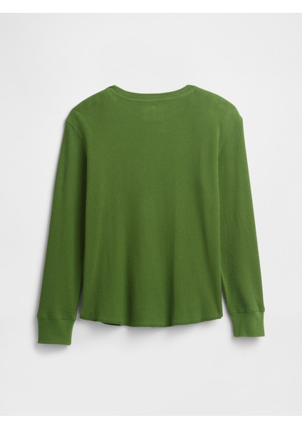 Erkek Çocuk Yeşil Waffle-Knit T-Shirt fiyatları