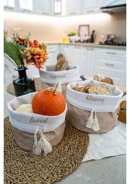 Yuvarlak Katlanabilir Çok Amaçlı Saklama Organizer Kutu Keçe Sepet (Mega) - 03389 ( Lisinya ) modelleri