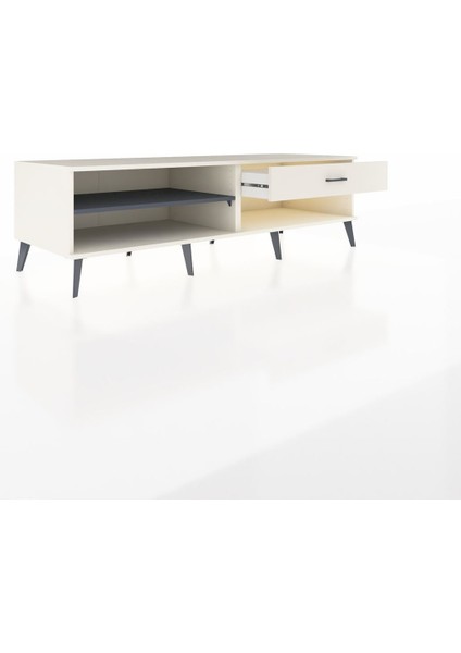 Kronos Tv Ünitesi Tek Raflı Tek Çekmeceli 176X59X51 Aytaşı-Antrasit/aytaşı indirimleri