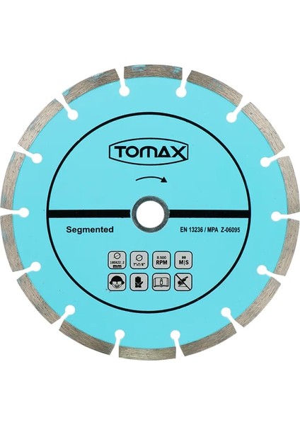 Segmentli Elmas Beton Kesici Disk - 180X2,2X22 ( Lisinya )