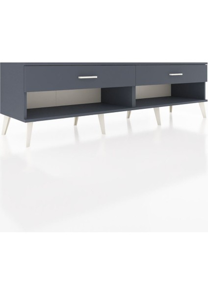 Hyperion Tv Ünitesi 2 Çekmeceli 176X44X51 Antrasit-Antrasit/antrasit fiyatları