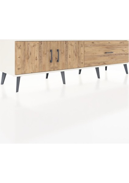 Hyperion Tv Ünitesi Tek Raflı Tek Çekmeceli 2 Kapaklı 176X44X51 Aytaşı-Çam/çam fiyatları