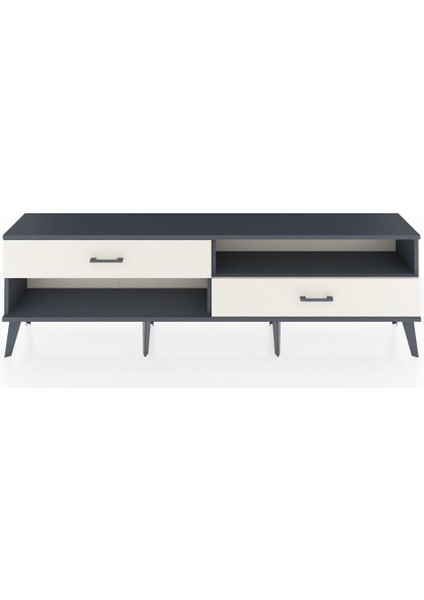 Arges Tv Ünitesi Tek Raflı 2 Çekmeceli 176X30X51 Antrasit-Antrasit/aytaşı