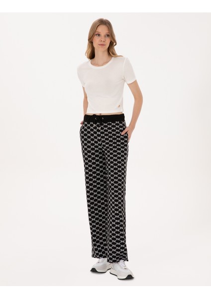 Kadın Siyah Loose Fit Eşofman Altı 50309254-VR046 modelleri