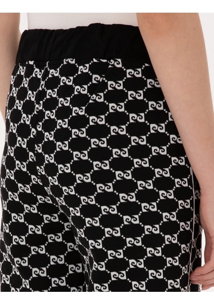 Kadın Siyah Loose Fit Eşofman Altı 50309254-VR046