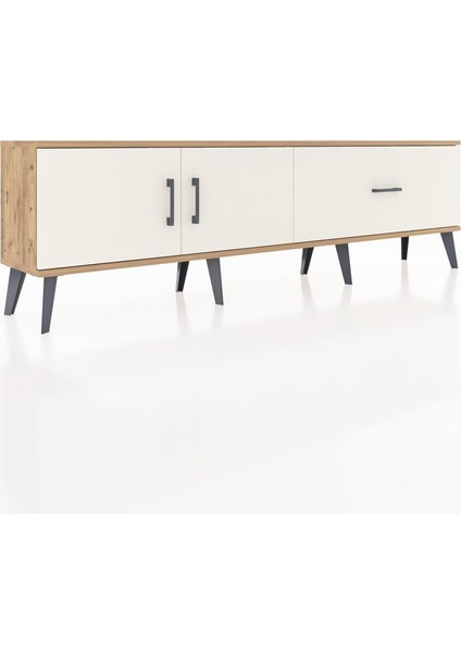 Arges Tv Ünitesi Tek Raflı Tek Çekmeceli 2 Kapaklı 176X30X51 Çam-Aytaşı/aytaşı fiyatları