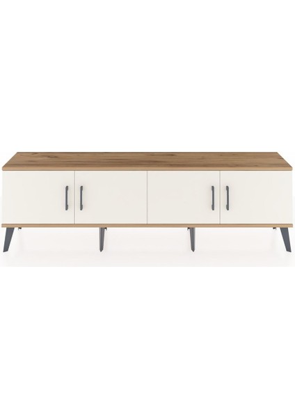 Arges Tv Ünitesi 2 Raflı 4 Kapaklı 176X30X51 Çam-Aytaşı/antrasit