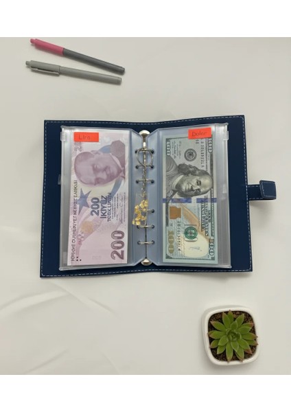 Bütçe Ajandası | Bütçe Planlayıcı Cüzdan (Lacivert)