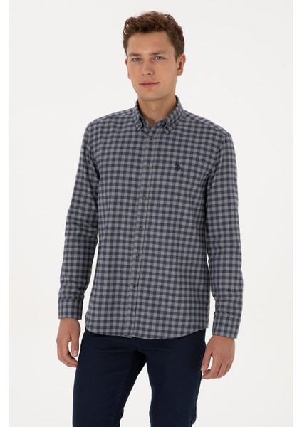 Erkek Açık Mavi Gömlek Desenli 50308526-VR003