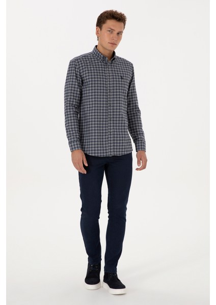 Erkek Açık Mavi Gömlek Desenli 50308526-VR003 fırsatları