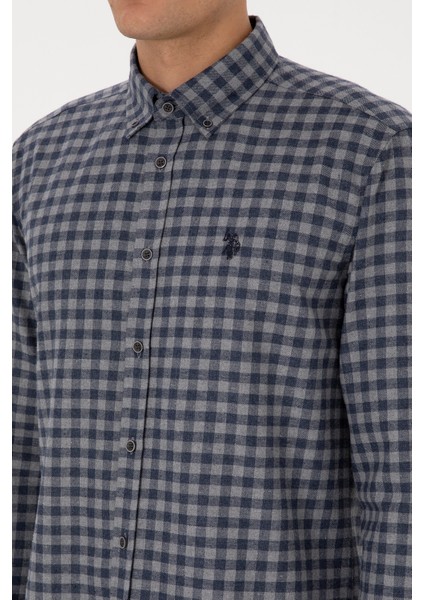 Erkek Açık Mavi Gömlek Desenli 50308526-VR003