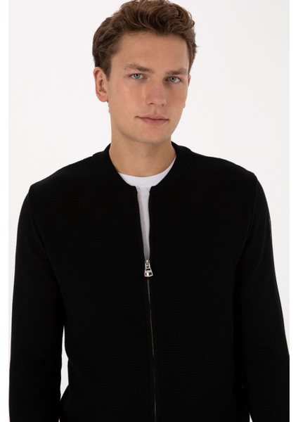 Erkek Siyah Hırka (Triko) 50307813-VR046 fiyatları