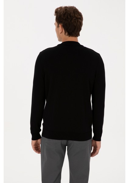 Erkek Siyah Hırka (Triko) 50307813-VR046 indirimleri