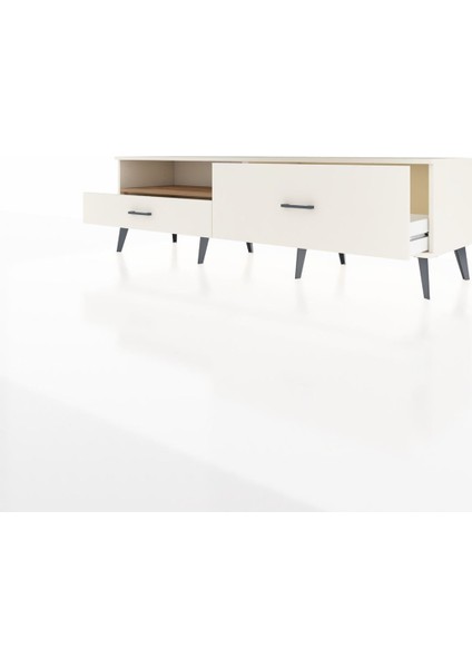 Hyperion Tv Ünitesi Tek Raflı 2 Çekmeceli 176X44X51 Aytaşı-Çam/aytaşı modelleri